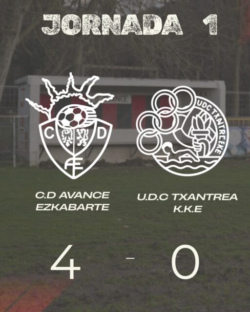 Victoria por 4-0 contra el @udctxantrea para iniciar la temporada con tres puntos.

4-0ko garaipena @udctxantrea -ren aurka denboraldiari hiru punturekin hasiera emateko. 

#aupaavance