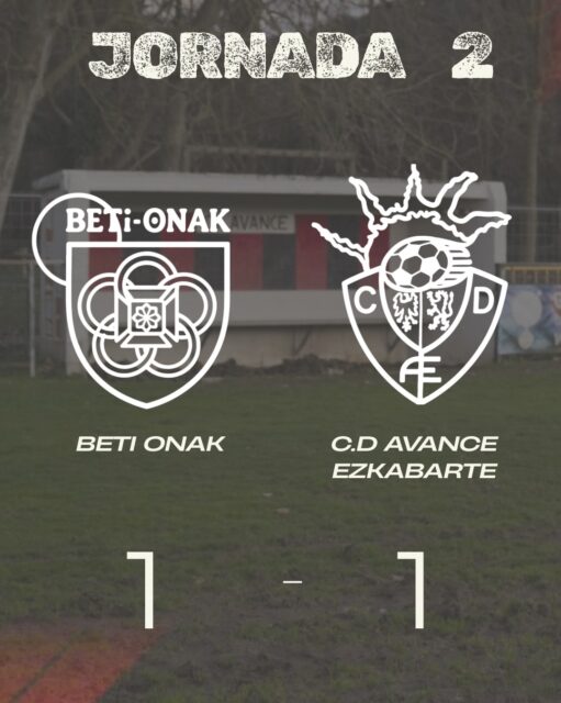Sumamos un punto en el derbi en Huarte contra @betionakfutbol. Partido muy peleado hasta el final. 
#AupaAvance